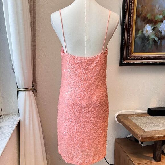 WAYF Sequin Slip Mini Dress – Size Small (Fits Like Medium) - Picture 4 of 6